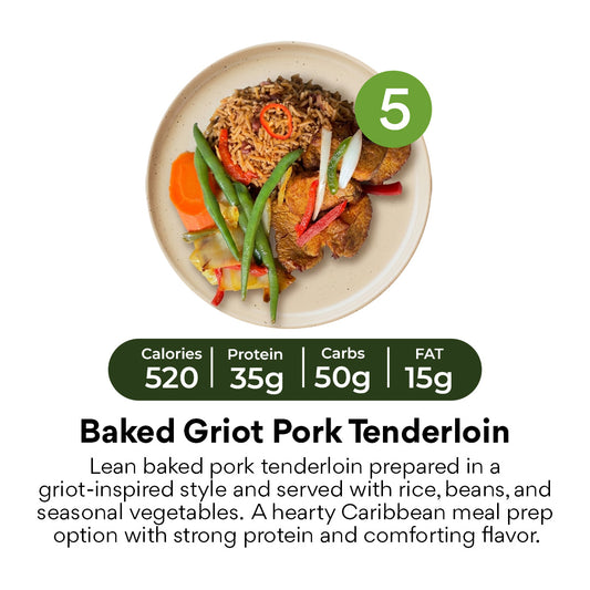 Baked Griot Pork Tenderloin